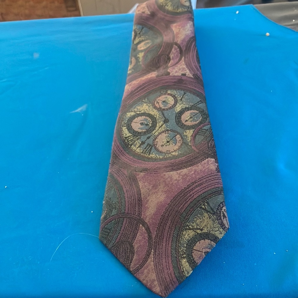 FINAL MARKDOWN Florenzi Purple Patterned Men's Tie